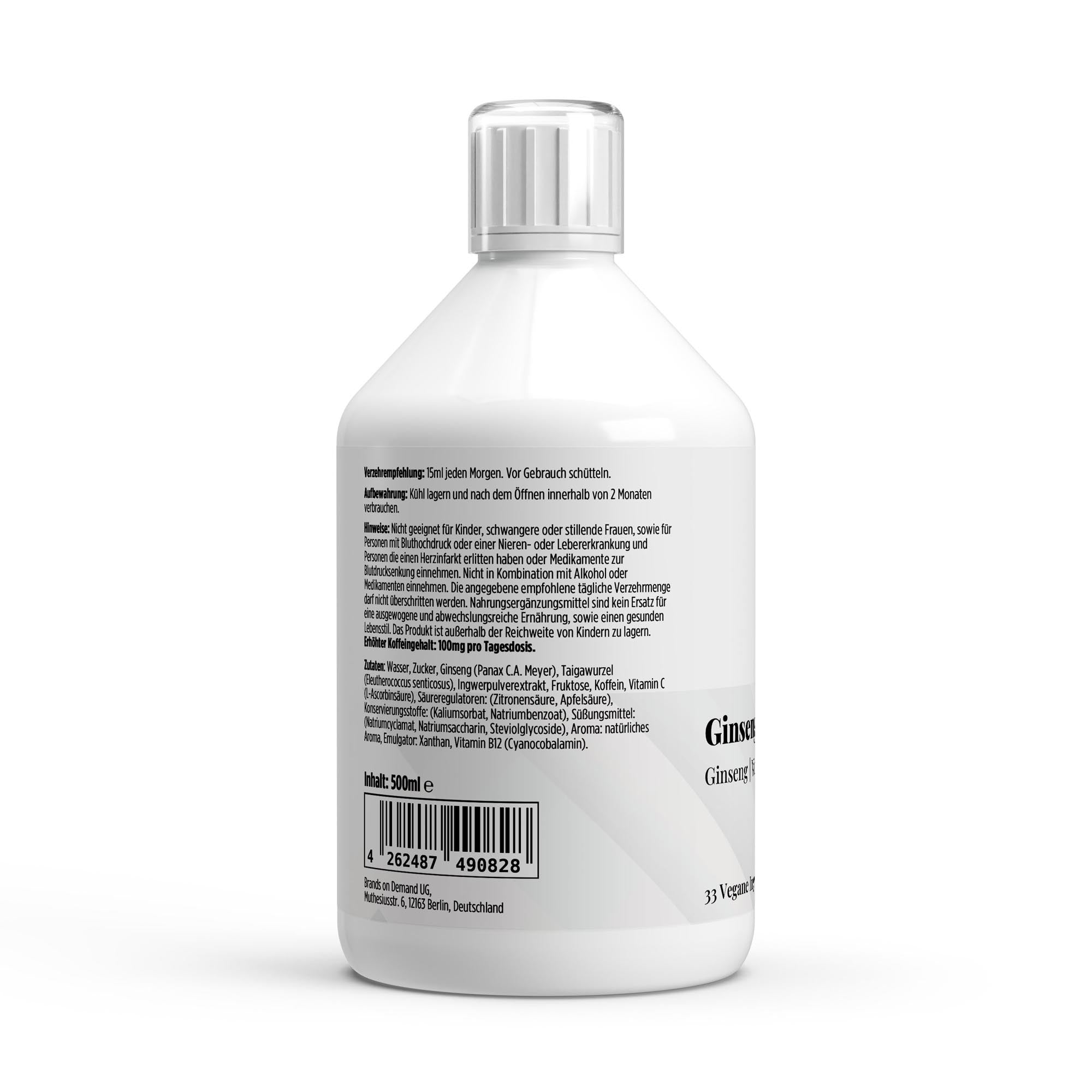 Shot ginseng gingembre - 50 shot