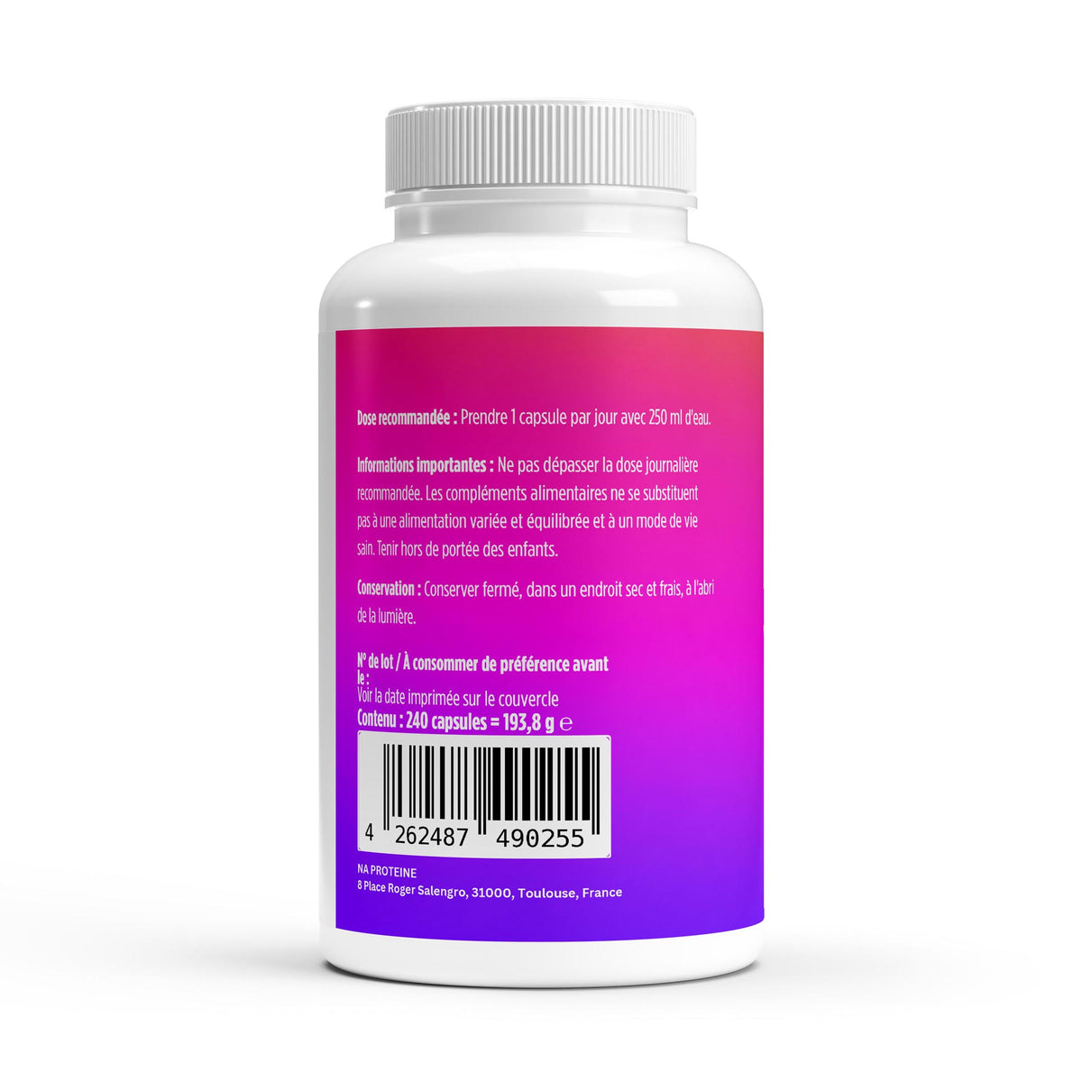 Vitamine C 500mg + Magnesium - Cure 8 mois