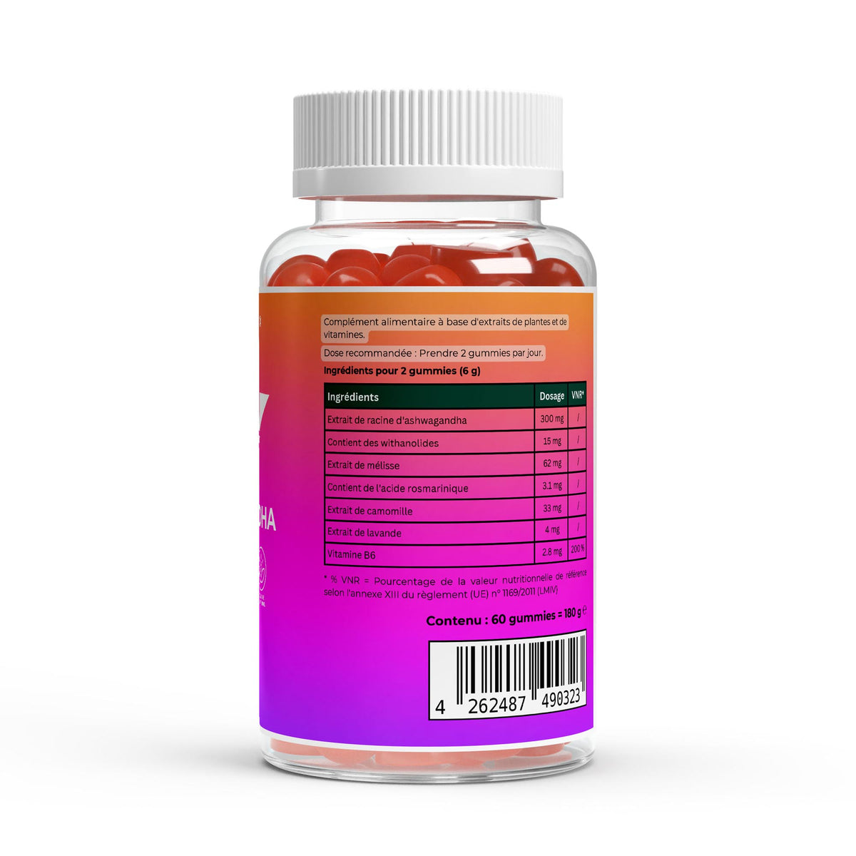Ashwagandha + Vitamin B6 Gummies